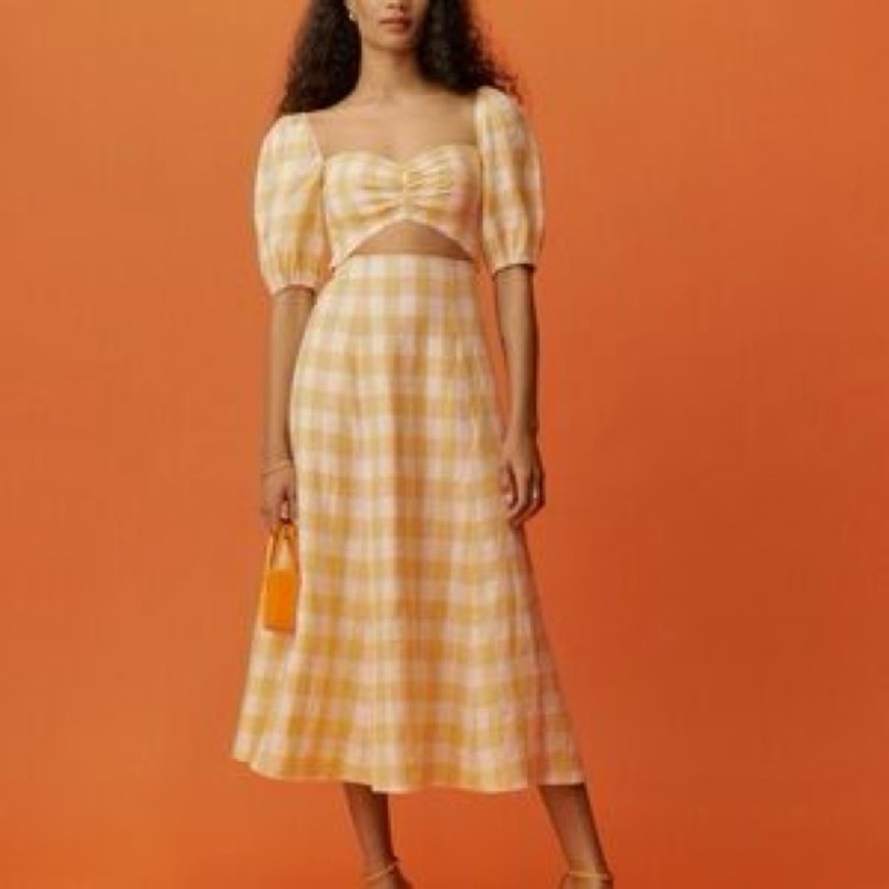 Reformation Pompano Linen Dress